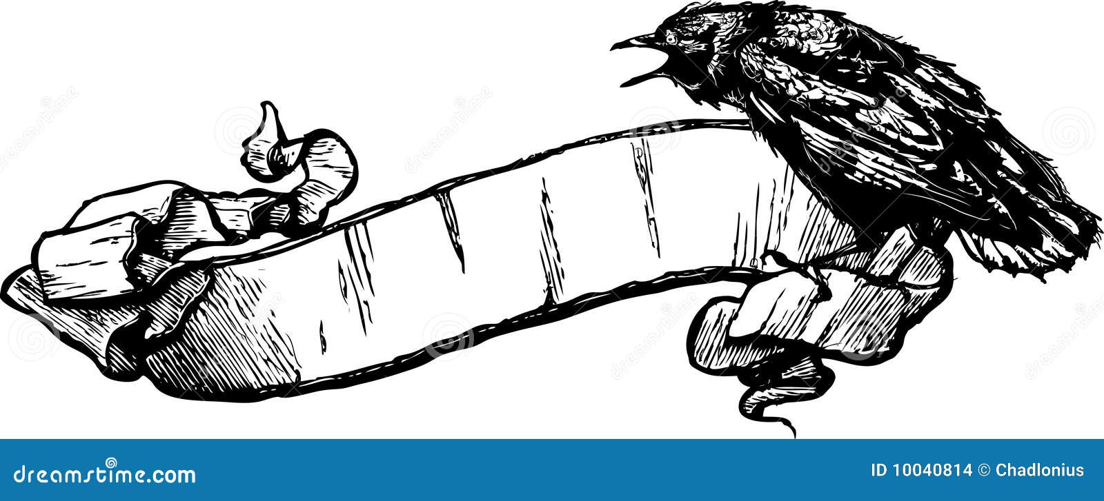 vector shirt download image free t Stock Illustration Vector Banner Crow Vector