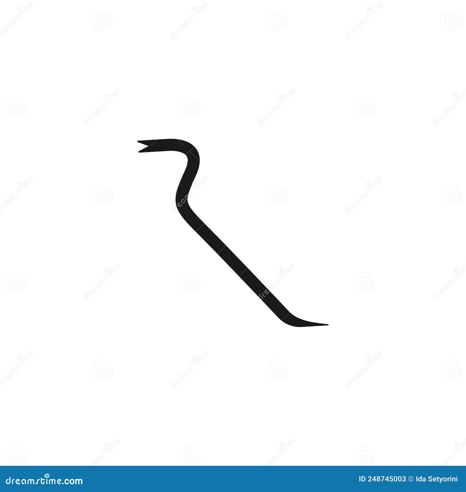 crowbar iconvektor illustrtation 