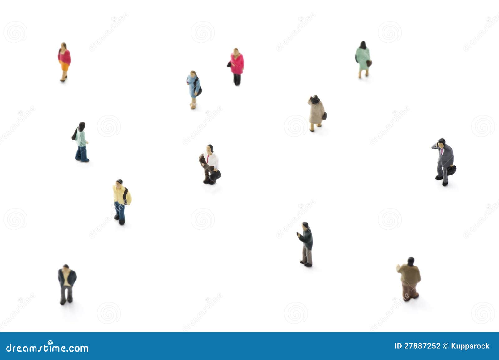Crowd of Miniature Toy People Stock Photo Image of figurine, doll
