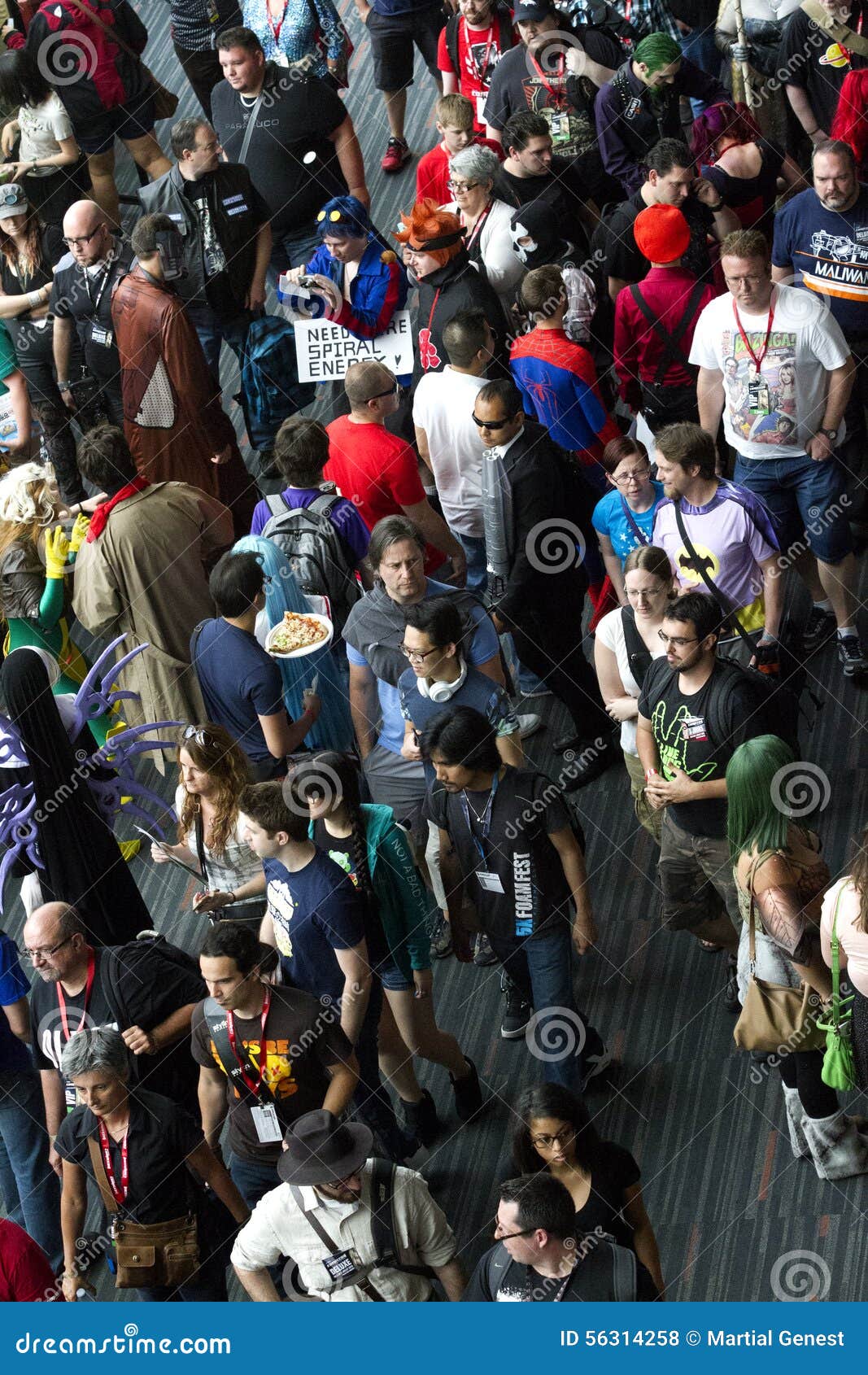 Crowd editorial stock photo. Image of comiccon, visitors 56314258