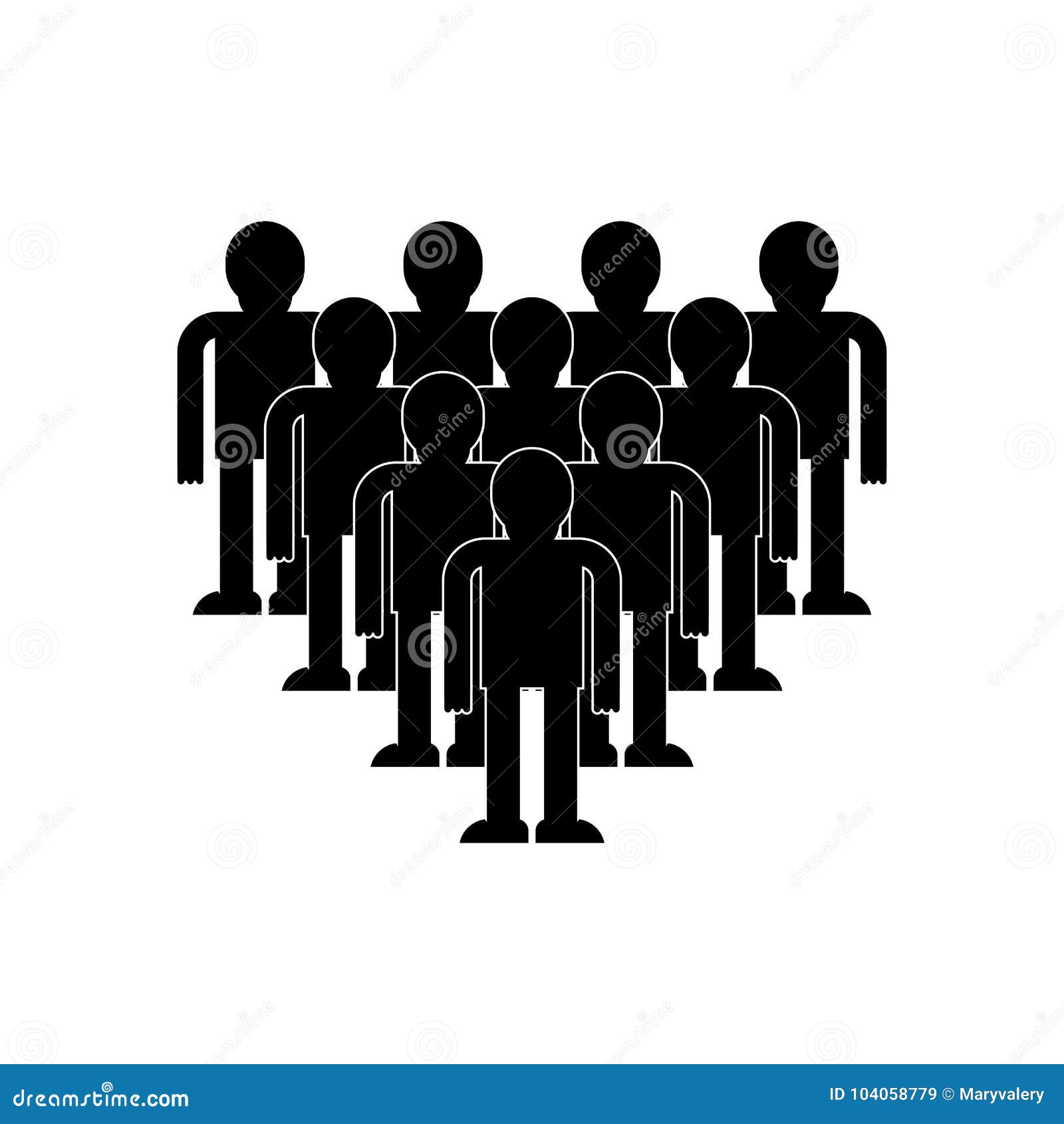 crowd of people icon. throng . society  