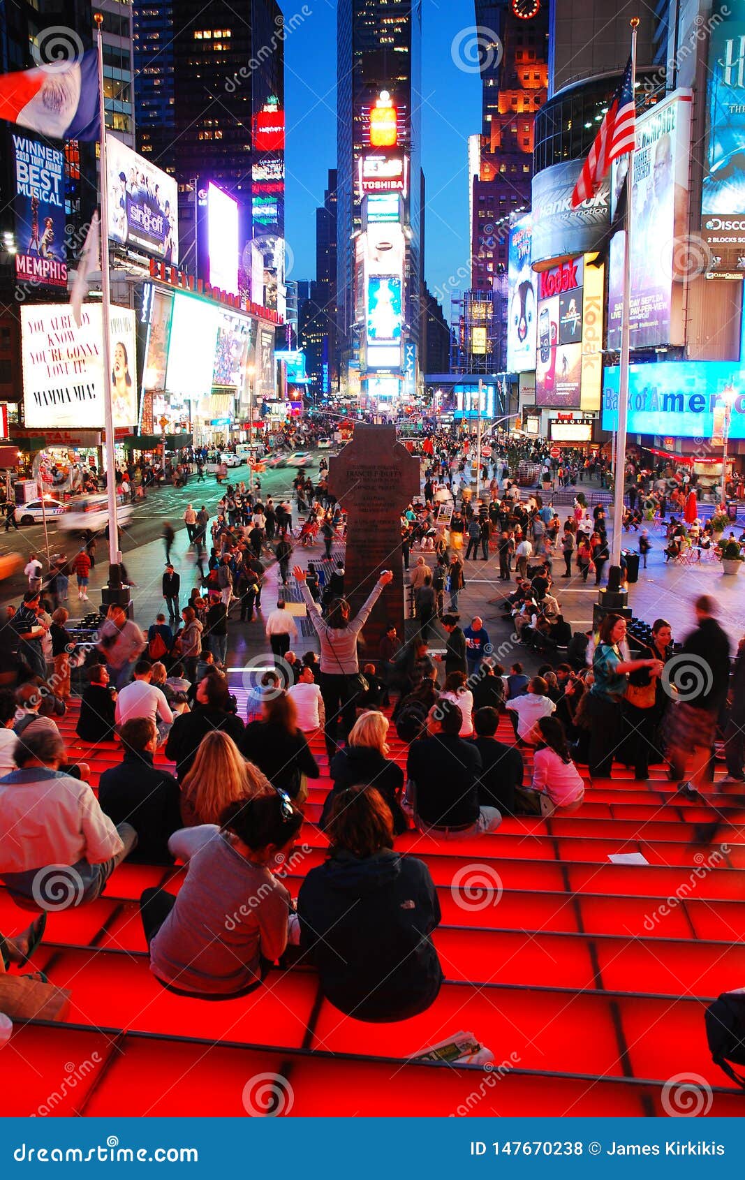 The Steps of TKTS in Times Square Editorial Stock Photo Image of
