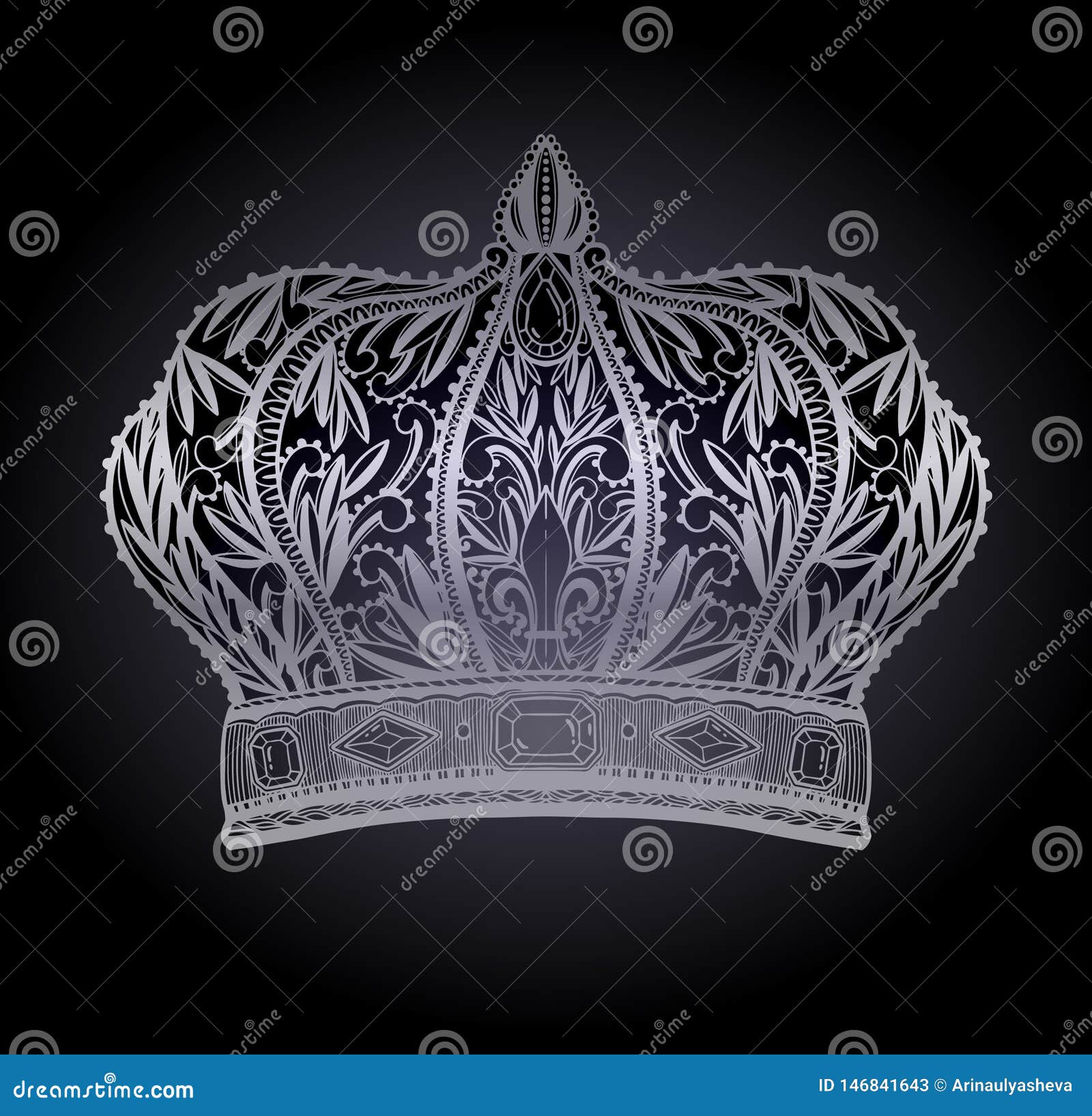 Cool Black Queen Crown Drawing | Barnes Family