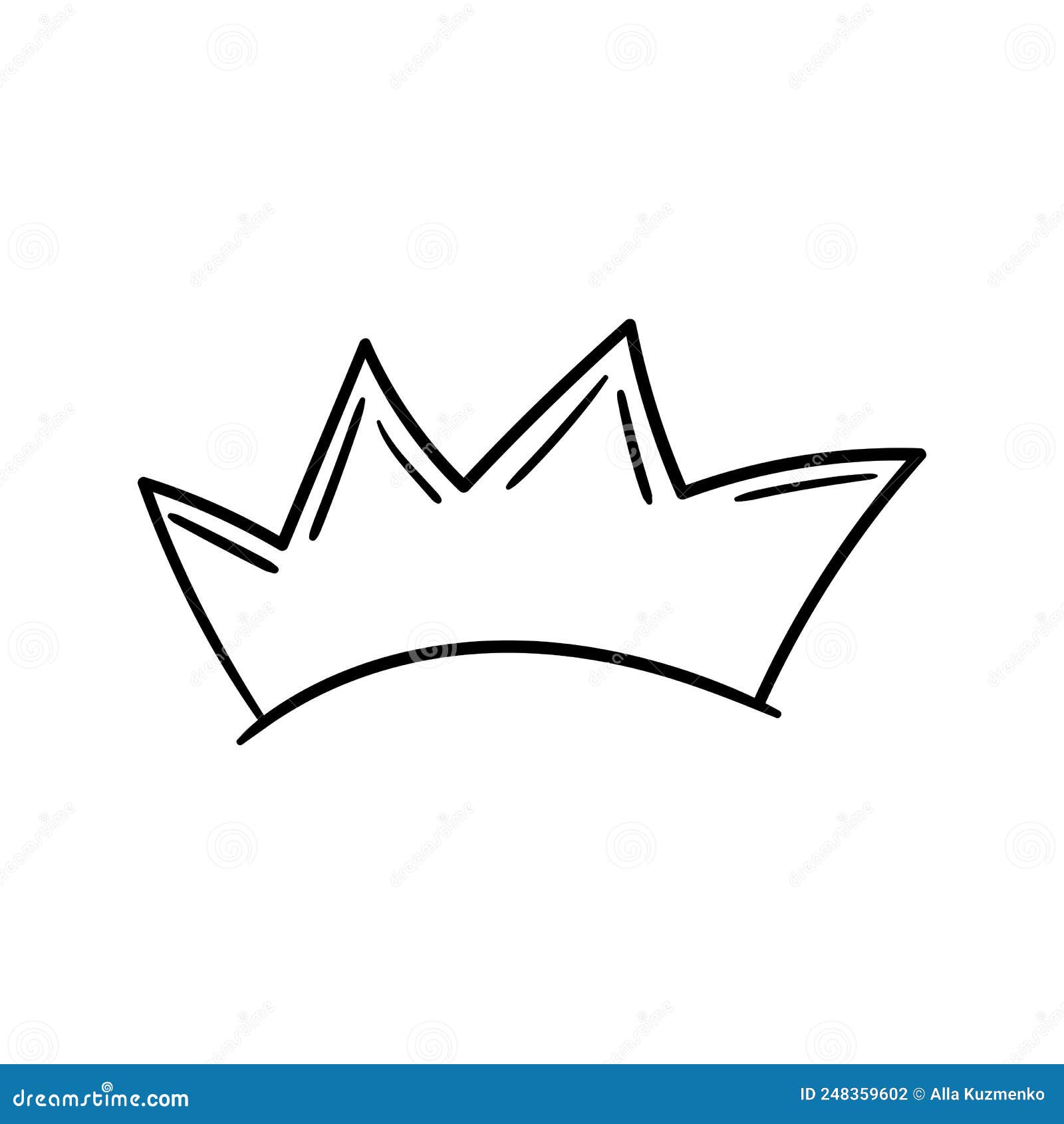 Crown Logo Graffiti Icon. Black Icon Isolated on White Background ...