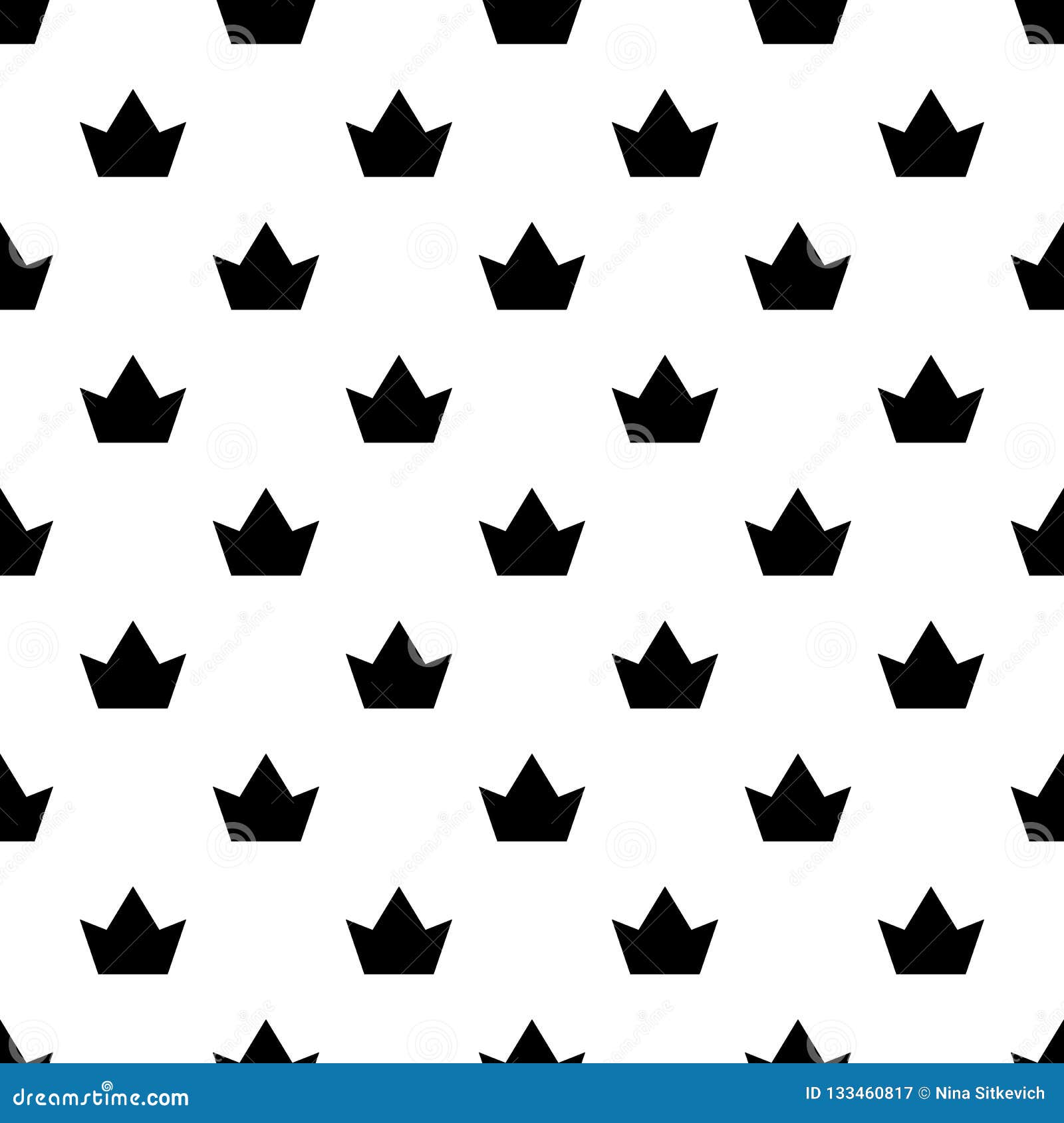 Download Crown Pattern Seamless Vector Stock Vector - Illustration ...