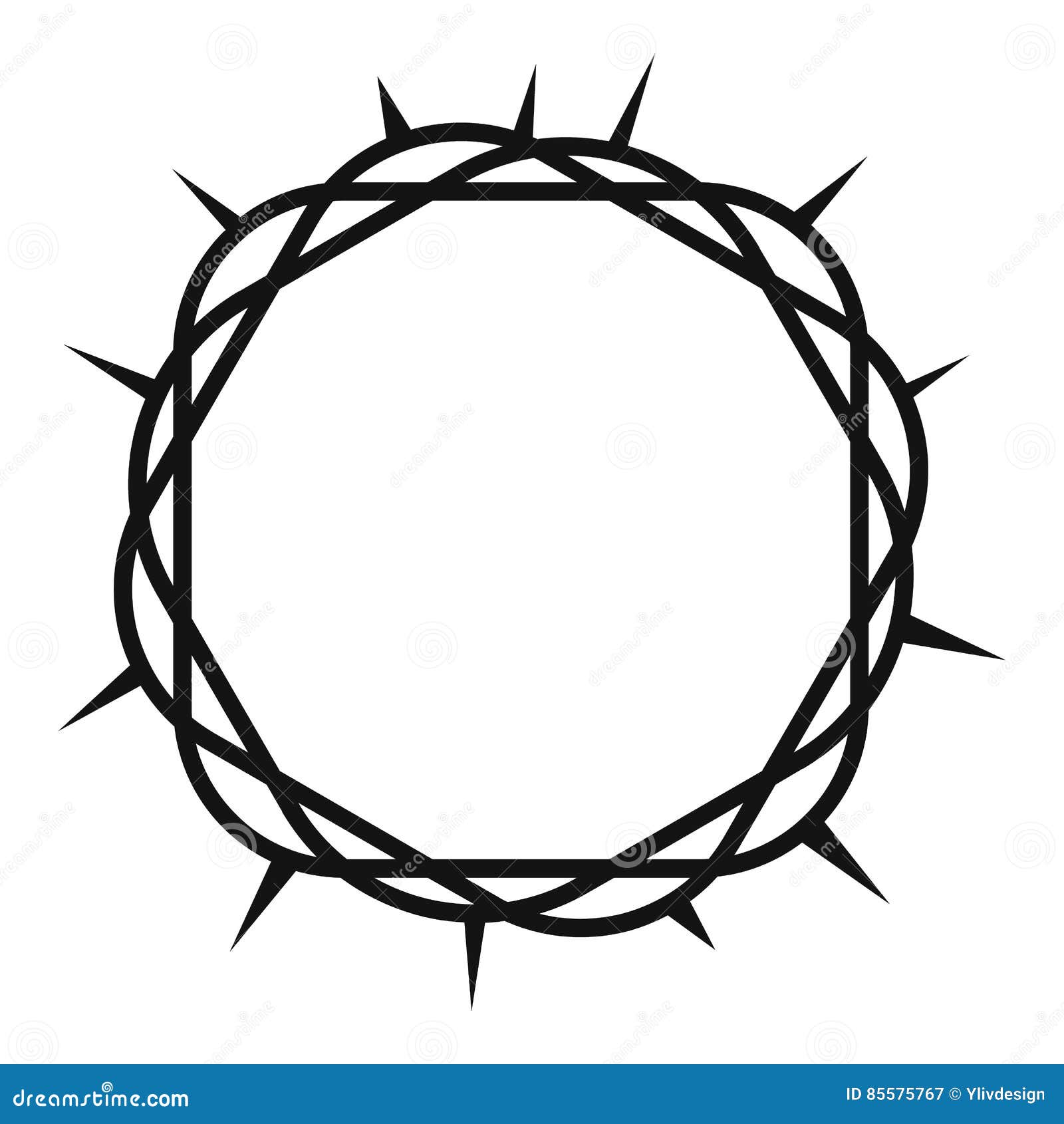 Crown Thorns Simple Stock Illustrations – 487 Crown Thorns Simple Stock  Illustrations, Vectors \u0026 Clipart - Dreamstime, image size:1600x1690
