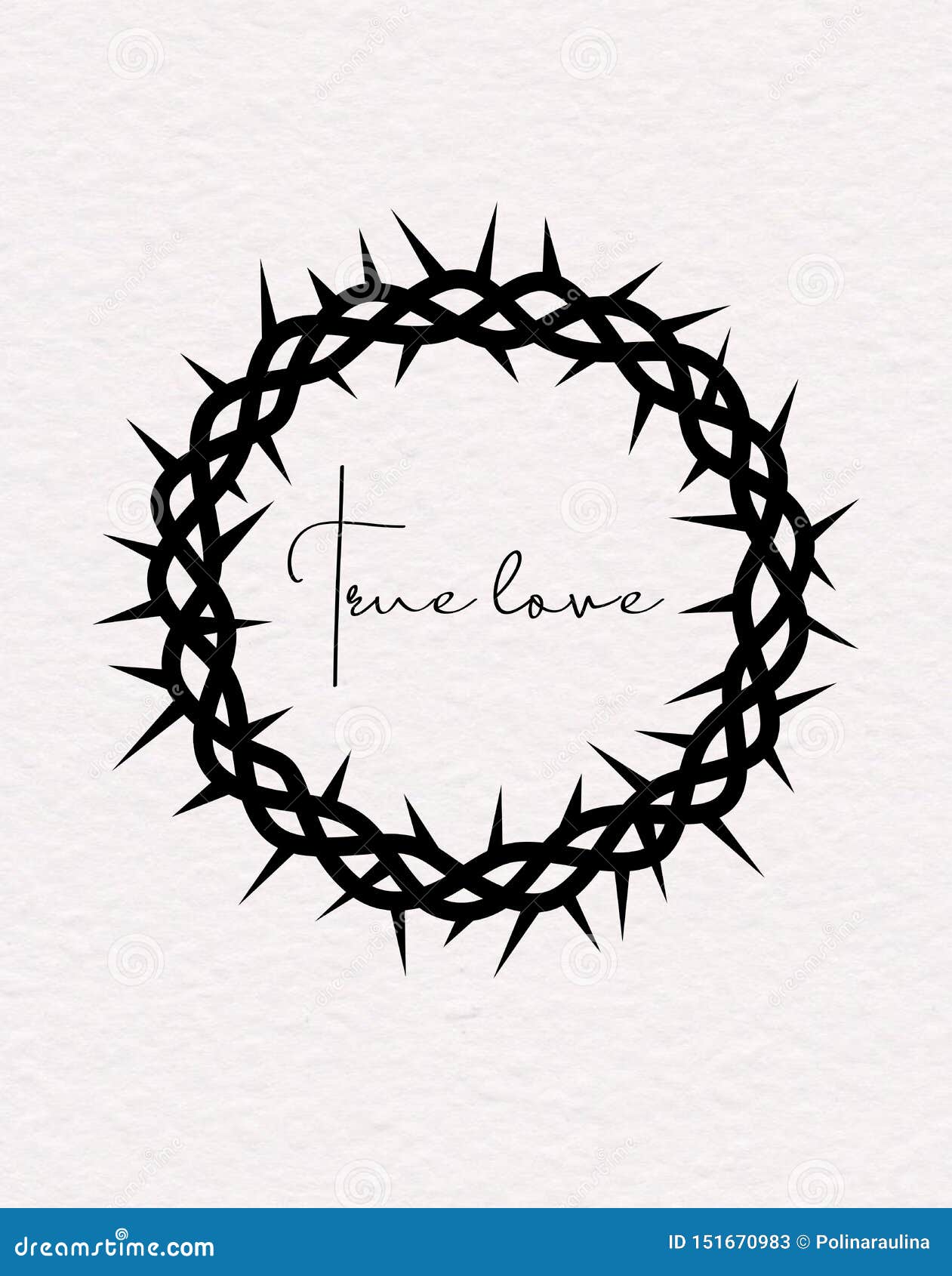 Crown of  Silhouette of the Black Crown of Thorns of Jesus   Love Hand Lettering. Stock Image - Illustration of death,  calligraphy: 151670983