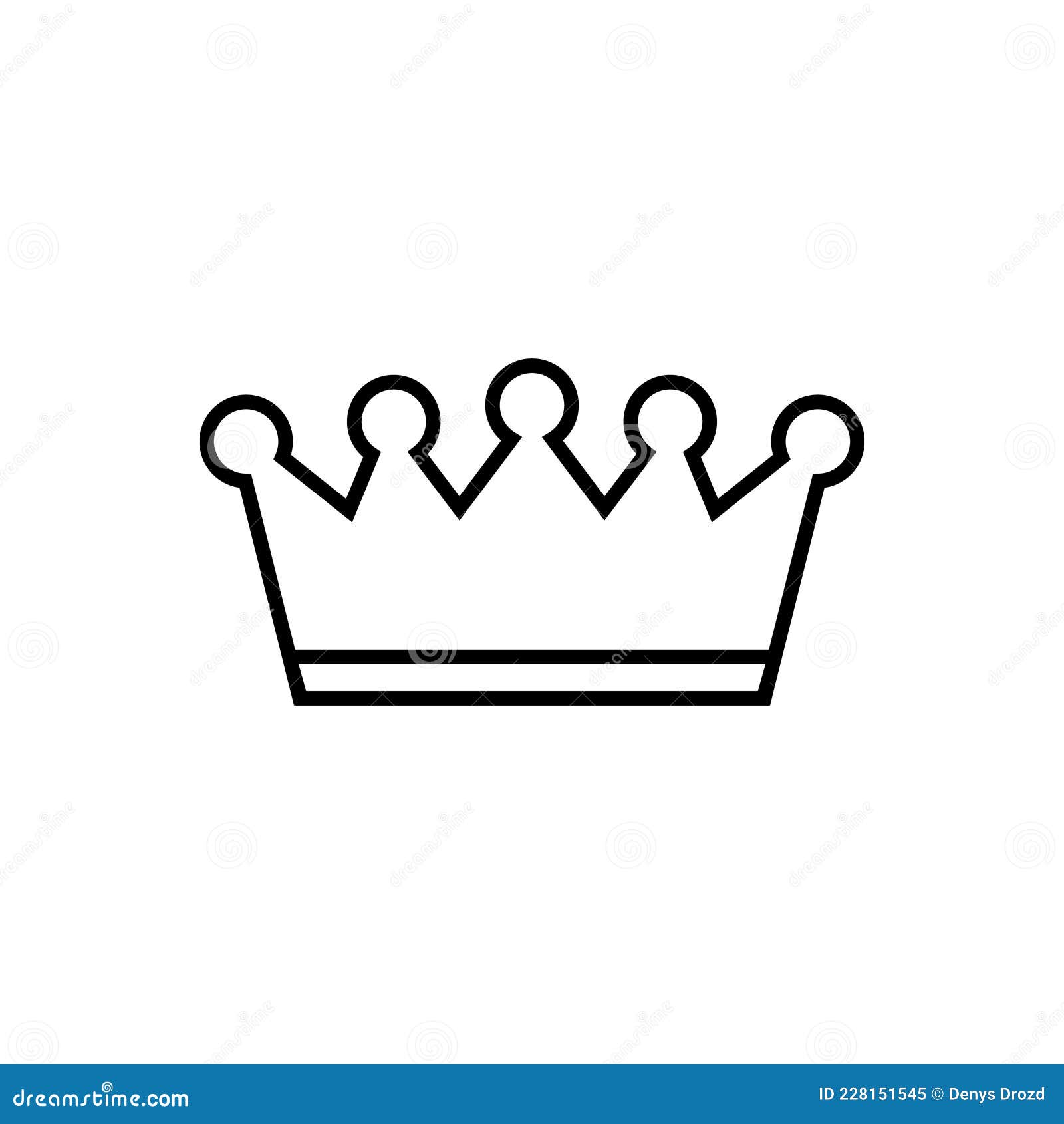 Crown Vector Icon. King Illustration Sign. Queen Symbol. Monarchy Mark ...