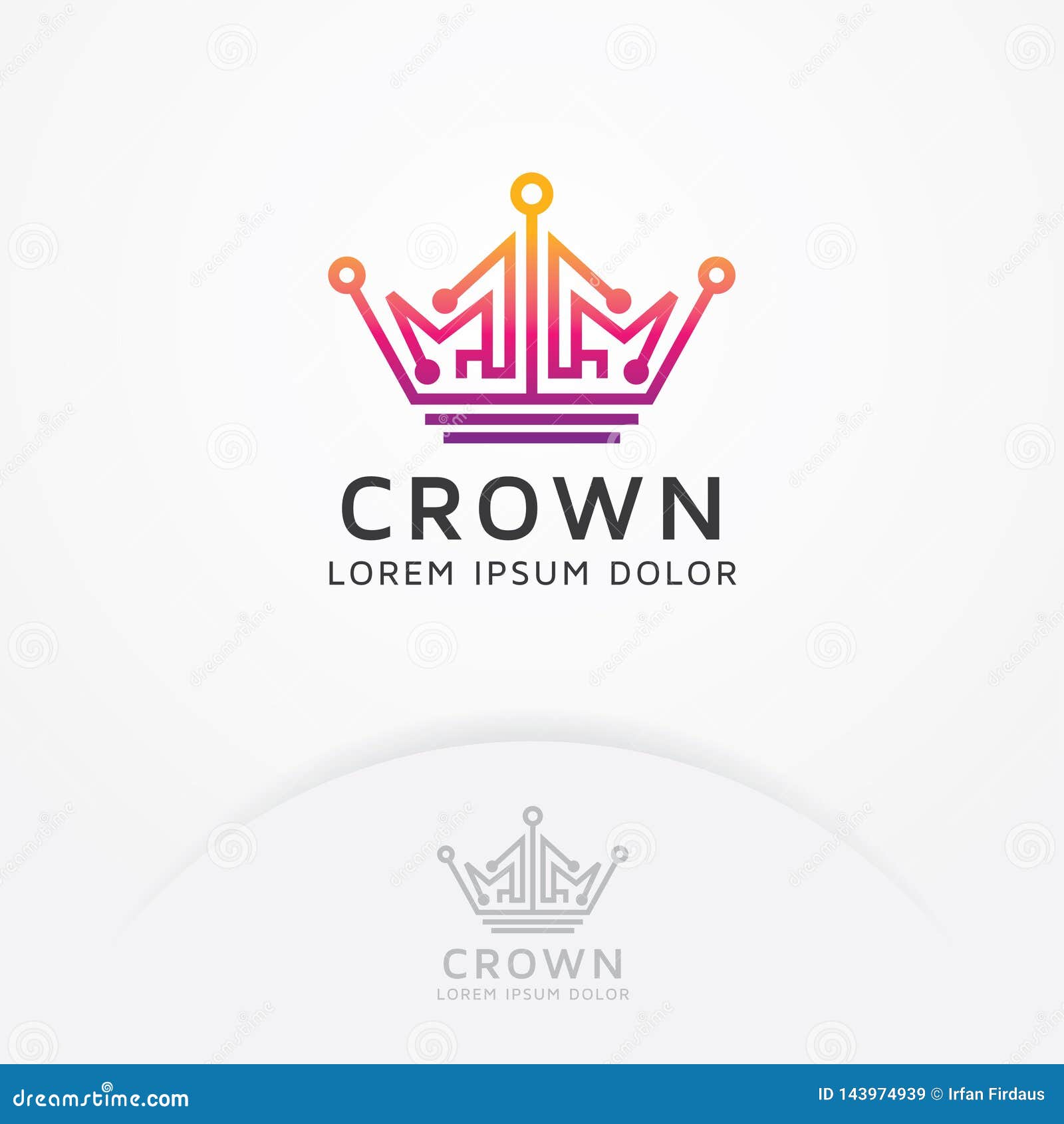 Crown technology logo stock vector. Illustration of corporate 143974939