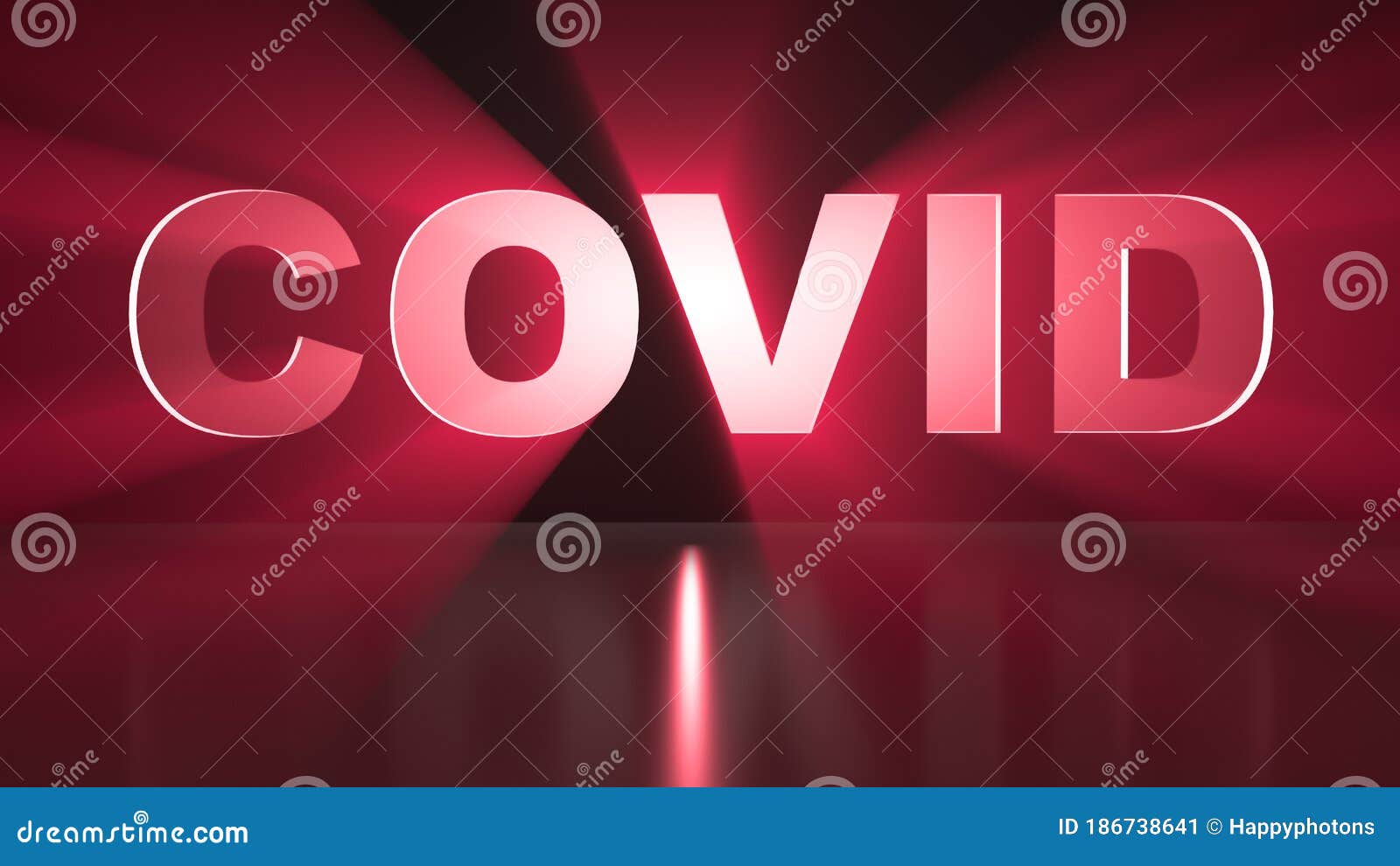 Crown Virus Screensaver. Abstract Background Stock Illustration