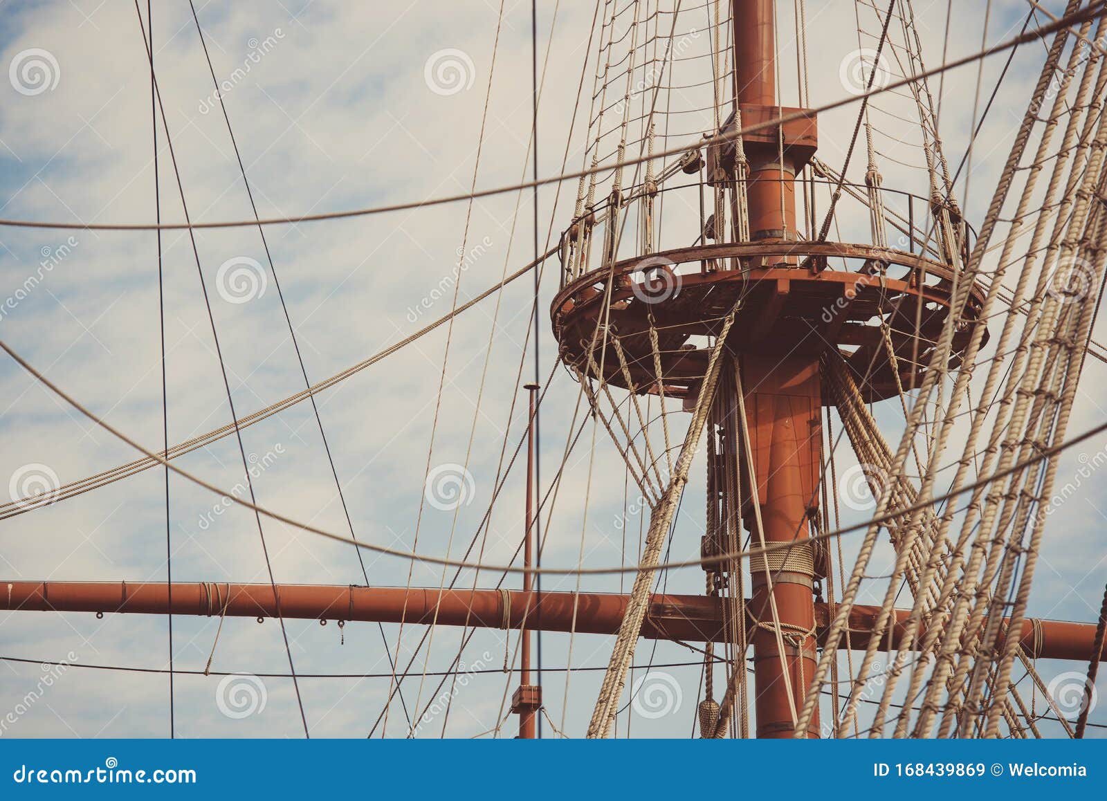 Crows Nest Ship Lookout stock image. Image of exploring 168439869