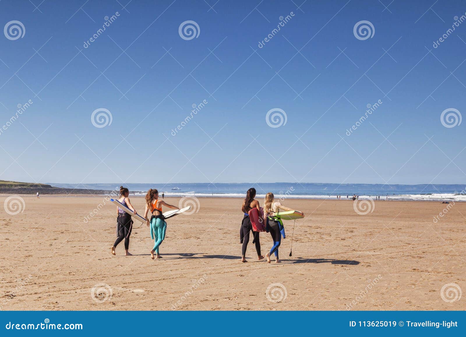 Lady in the dunes on a North Devon beach