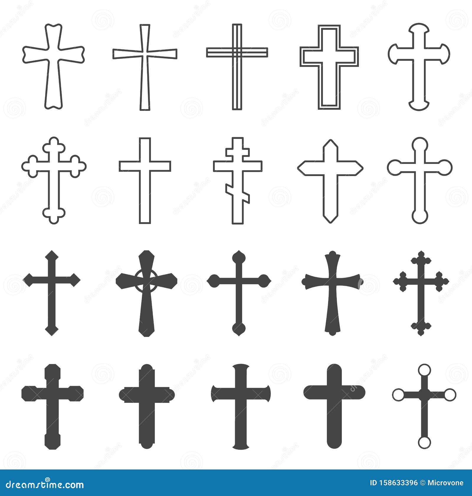 Cruces Cristianas. SÃmbolo Católico De Religión Crucifijo Decorativo, Diseño De Cruces De Iglesia Ortodoxa, Plano Aislado Ilustración del Vector - Ilustración de forma, creencia: 158633396 Cruces Cristianas. SÃmbolo Católico De Religión Crucifijo Decorativo, Diseño De Cruces De Iglesia Ortodoxa, Plano Aislado Ilustración del Vector - Ilustración de forma, creencia: 158633396