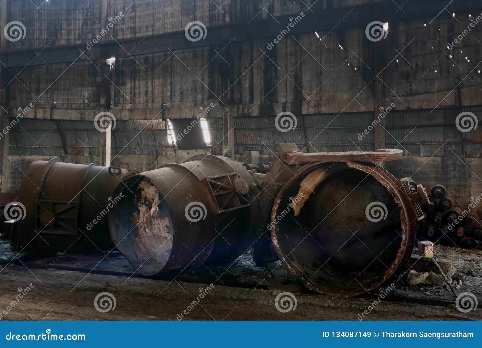 Crucible Steel through Use and Then Discard Them Stock Image Image of