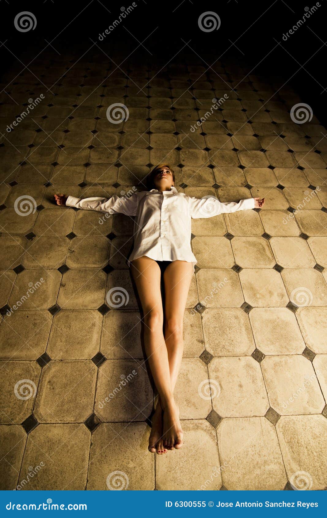 Crucified Woman Stock Photo Cartoondealer Com