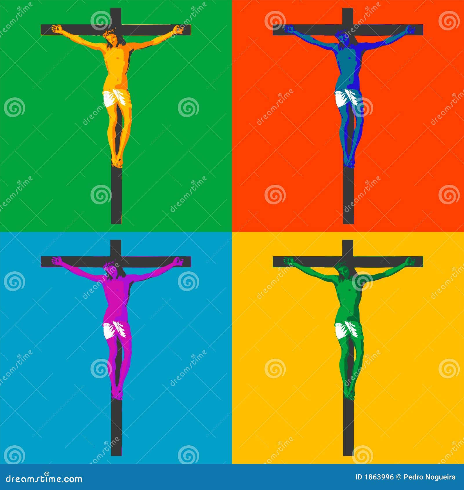 Crucifixion stock vector. Illustration of glow, home, hope 1863996