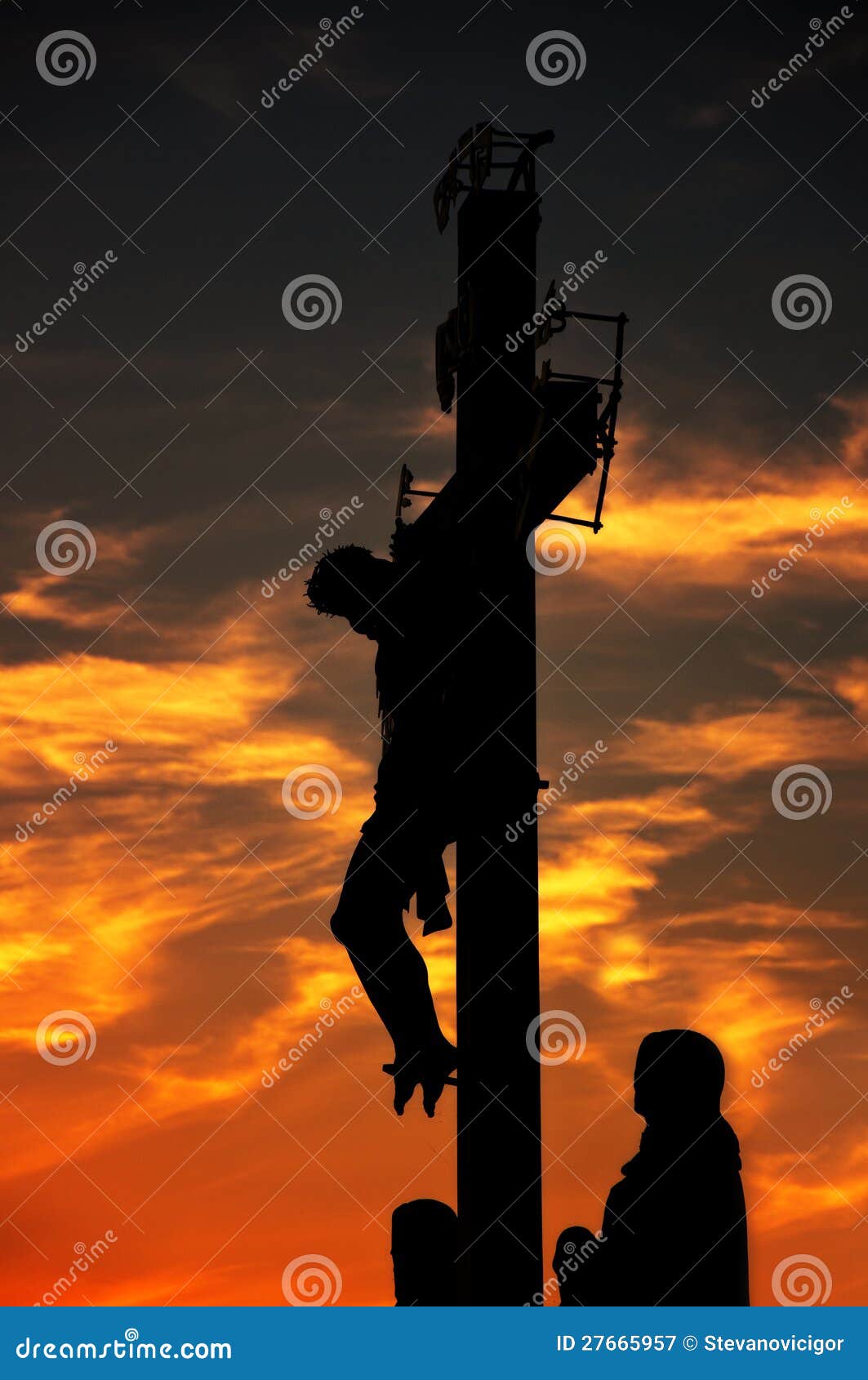 crucifixion on charles bridge in prague