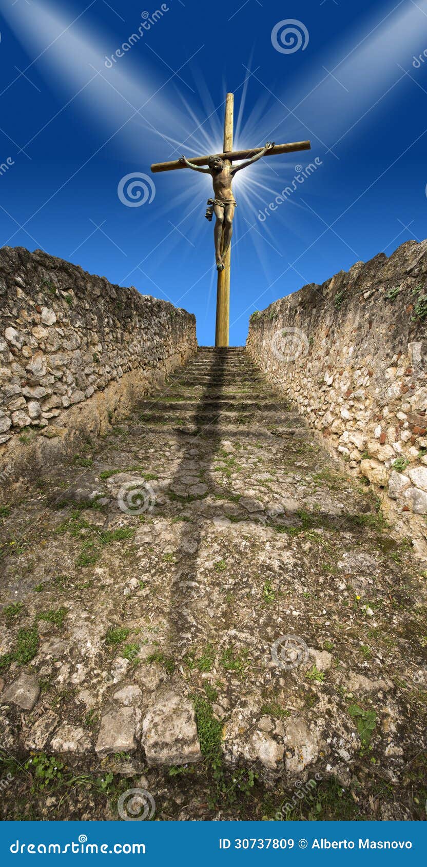 Crucifixion - the Jesus on the Cross Stock Image - Image of cross ...