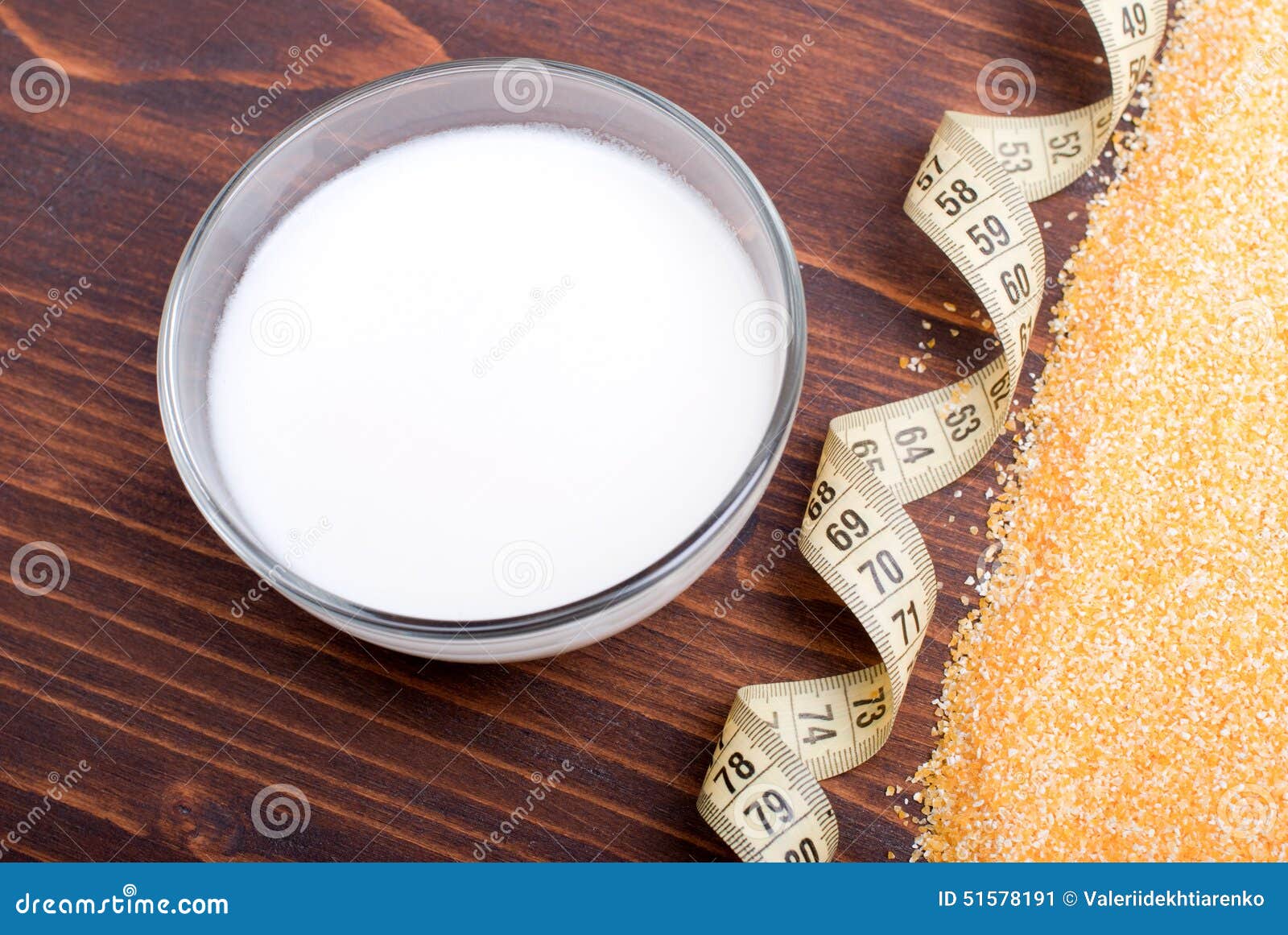 Crude Corn Grits on the Board Diet Food Stock Image Image of eating