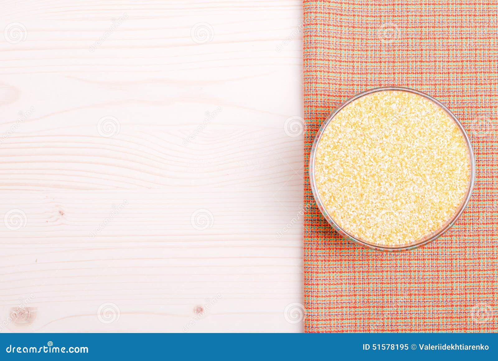 Crude Corn Grits on the Board Diet Food Stock Image Image of natural