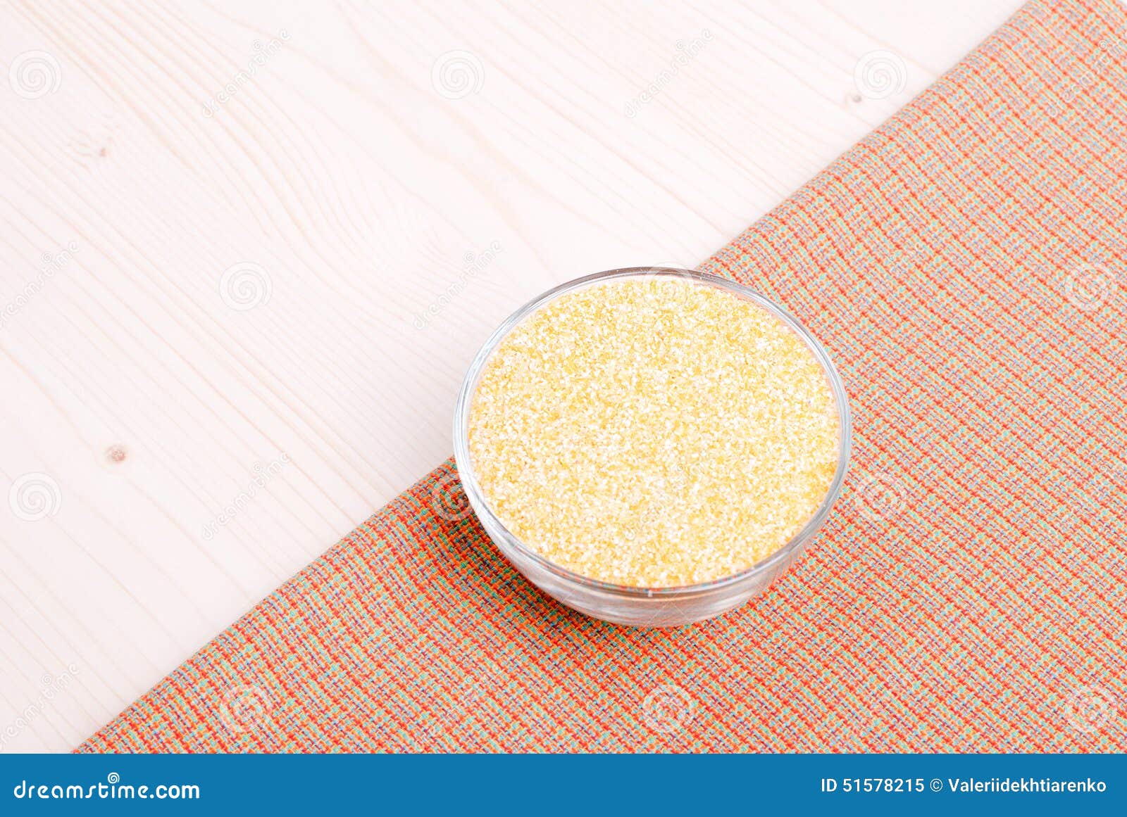 Crude Corn Grits on the Board Diet Food Stock Image Image of flour