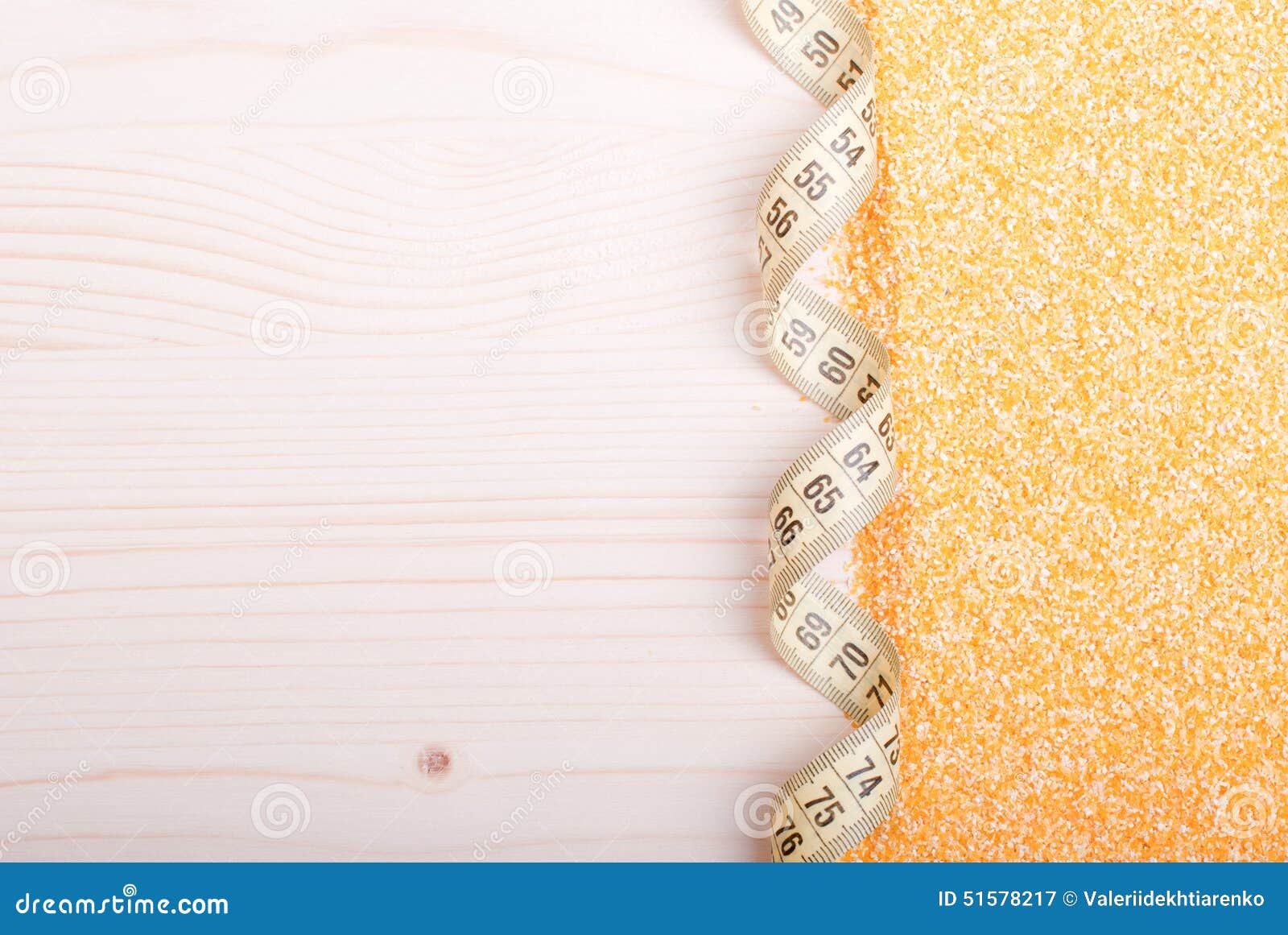 Crude Corn Grits on the Board Diet Food Stock Image Image of groats