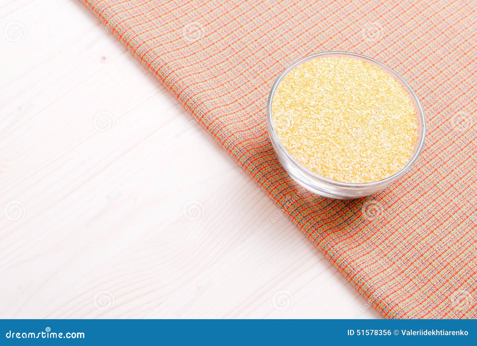 Crude Corn Grits on the Board Diet Food Stock Photo Image of grain