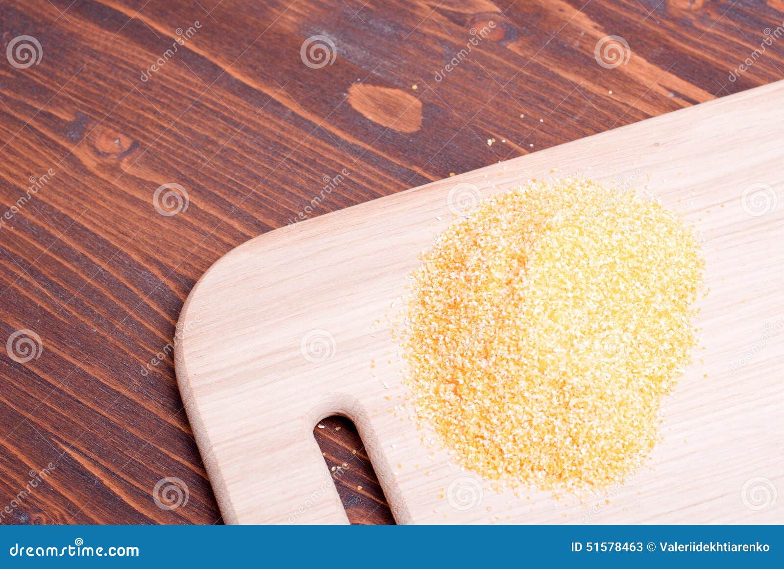 Crude Corn Grits on the Board Diet Food Stock Image Image of meal