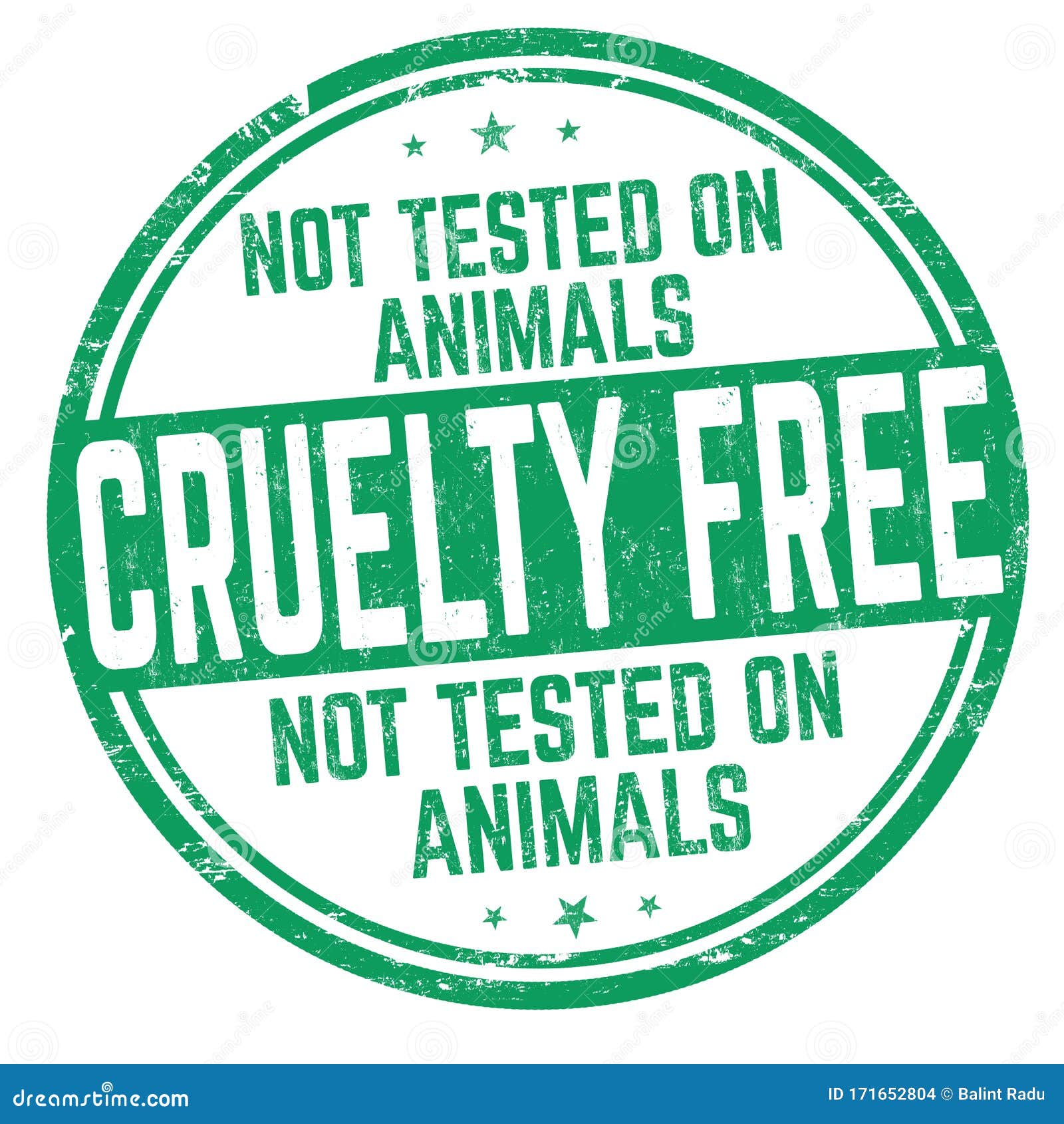 Cruelty free sign or stamp stock vector. Illustration of protection 171652804
