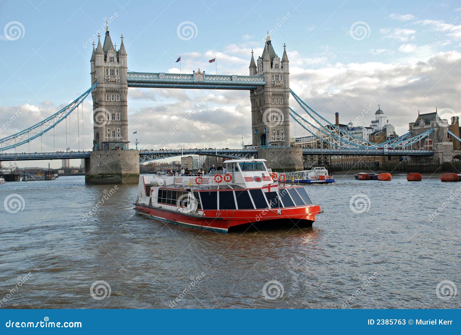 Cruise Boat And Tower Bridge Stock Image - Image: 2385763