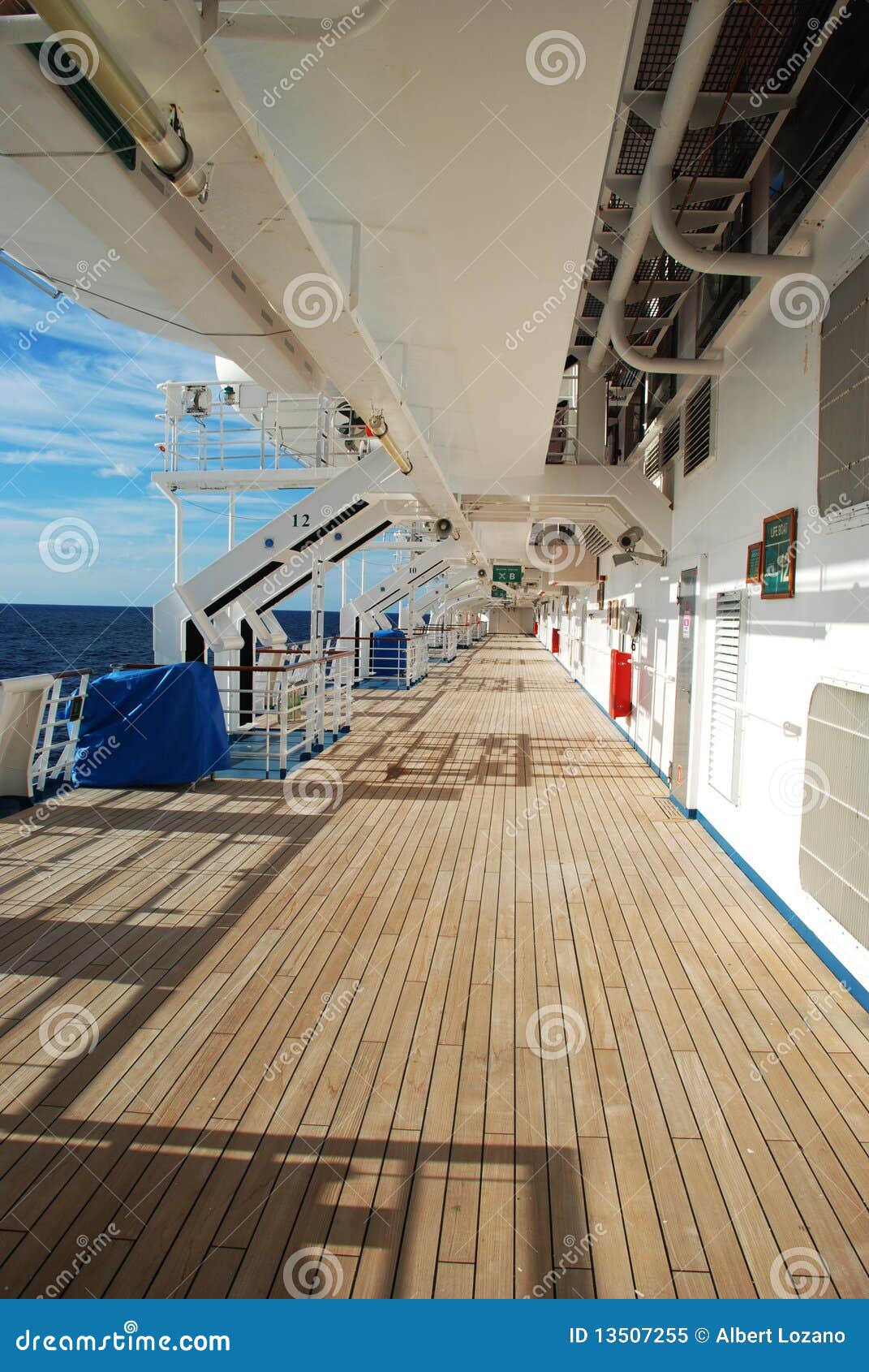 Stock pictures of the deck on a cruise ship