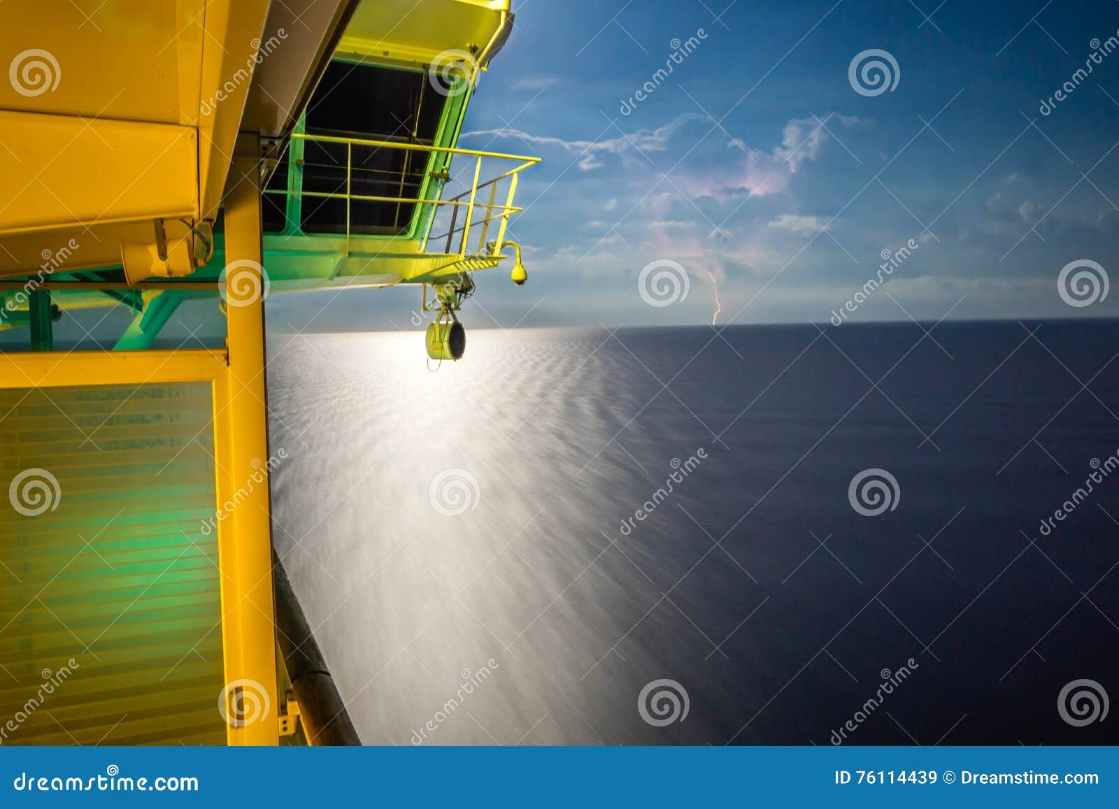 Cruise Ship Balcony stock image. Image of ship, storm 76114439