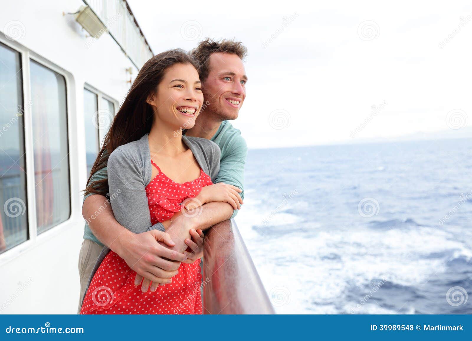 Cruise Ship Couple Romantic Enjoying Travel Stock Photo 