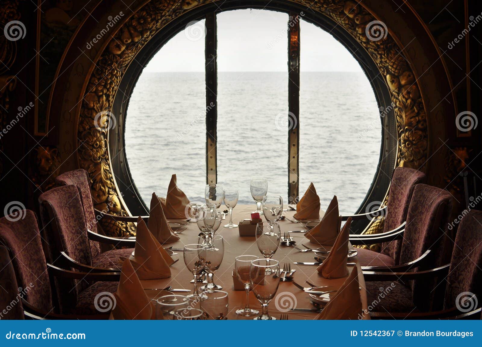 Cruise Ship Dining stock image. Image of travel, chair 12542367
