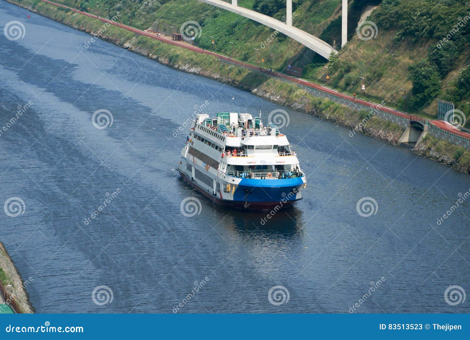 Cruise on Waterway Editorial Stock Photo - Image of passenger, canal: 83513523