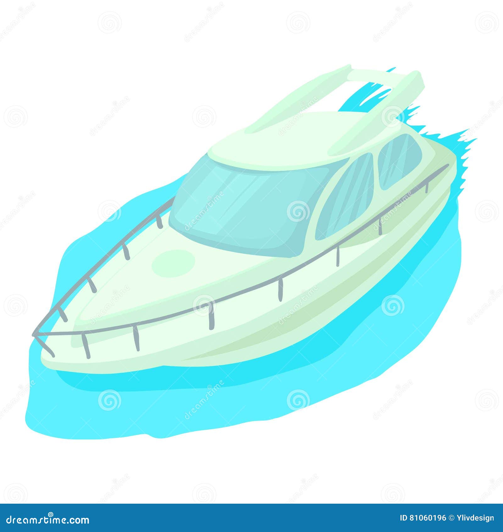 Cruise Ship Icon, Cartoon Style Stock Vector - Illustration of cruise