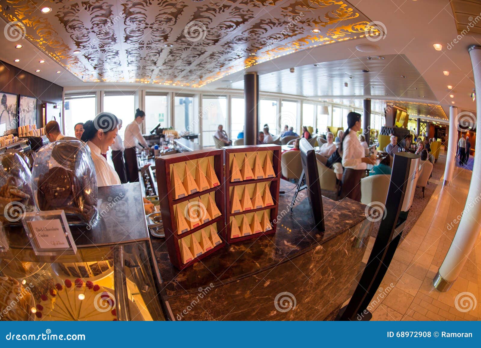 Cruise ship interior editorial stock photo. Image of lounge 68972908