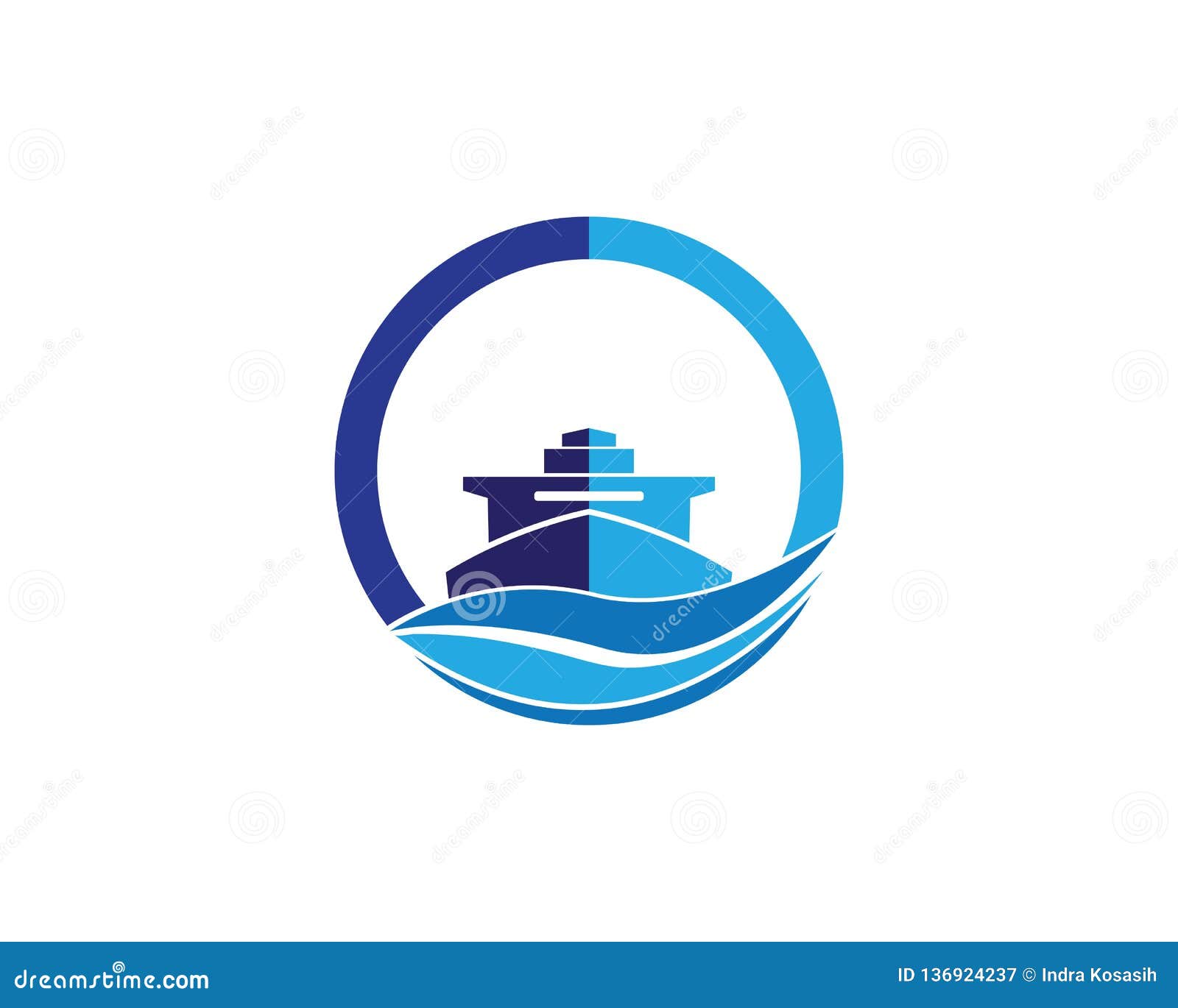Cruise ship Logo Template stock vector. Illustration of icon - 136924237, image size:1600x1370