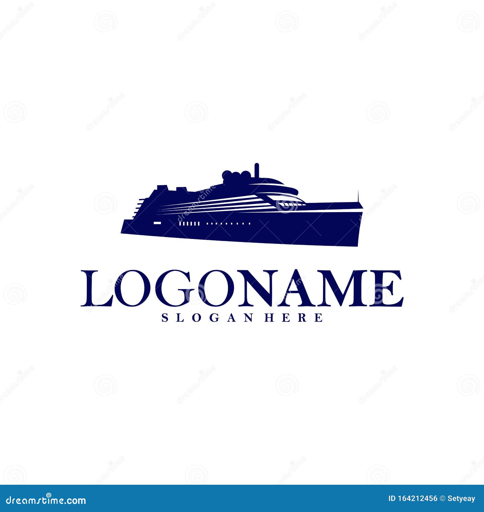 Cruise Ship Logo Vector. Ship Logo Concept Template. Icon Symbol Stock  Vector - Illustration of icon, classic: 164212456, image size:1600x1690