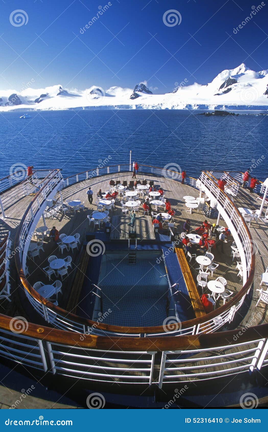 Cruise Ship Marco Polo Rear Deck, Antarctica Editorial Image Image of