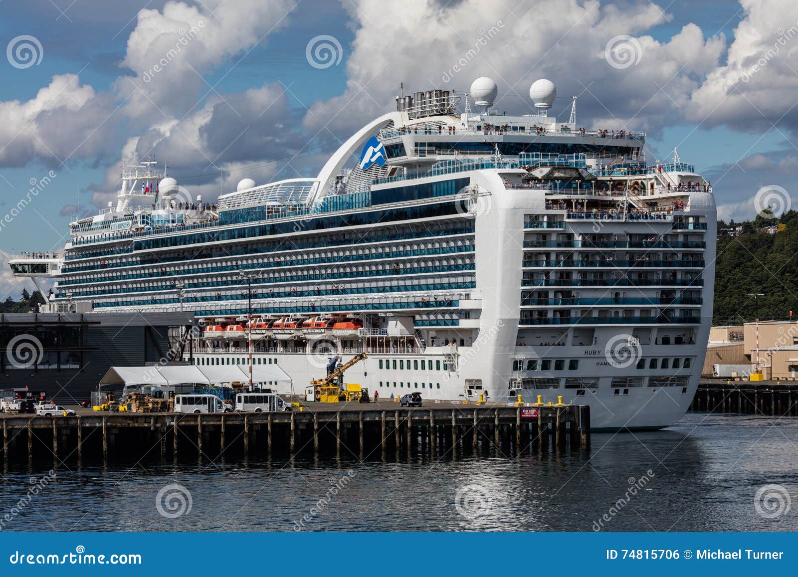 cruise ship docked in seattle