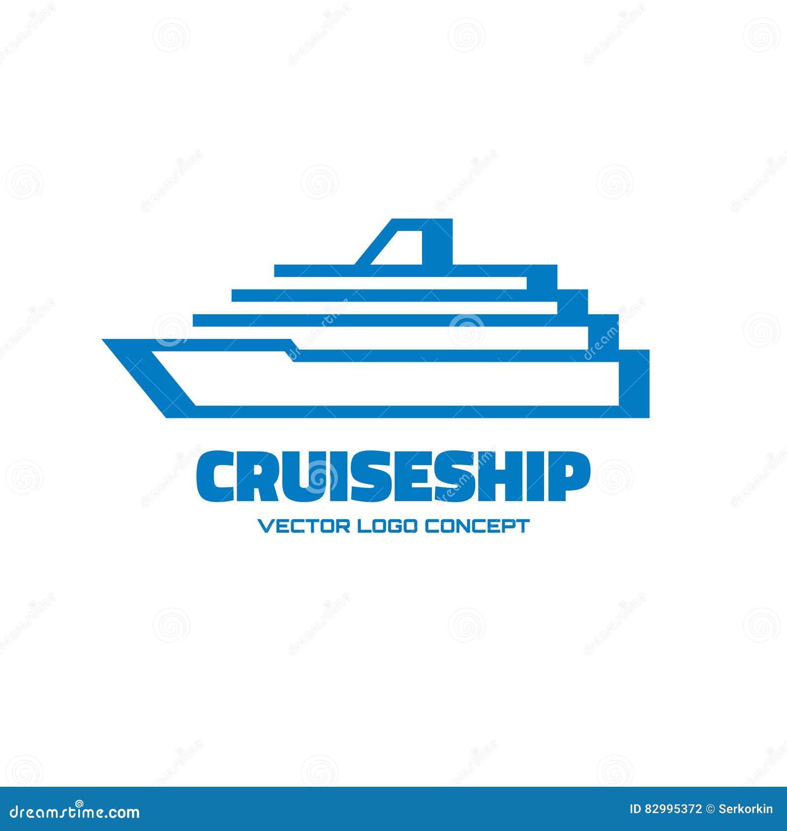 Cruise Ship - Vector Logo Template Concept Illustration. Marine Sea Liner  Sign Stock Vector - Illustration of label, navigation: 82995372, image size:1600x1690