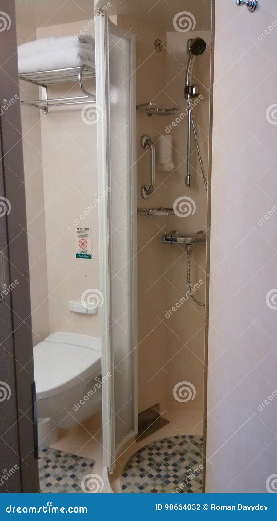 Cruise Shower in Stateroom Stock Photo Image of ocean, stateroom