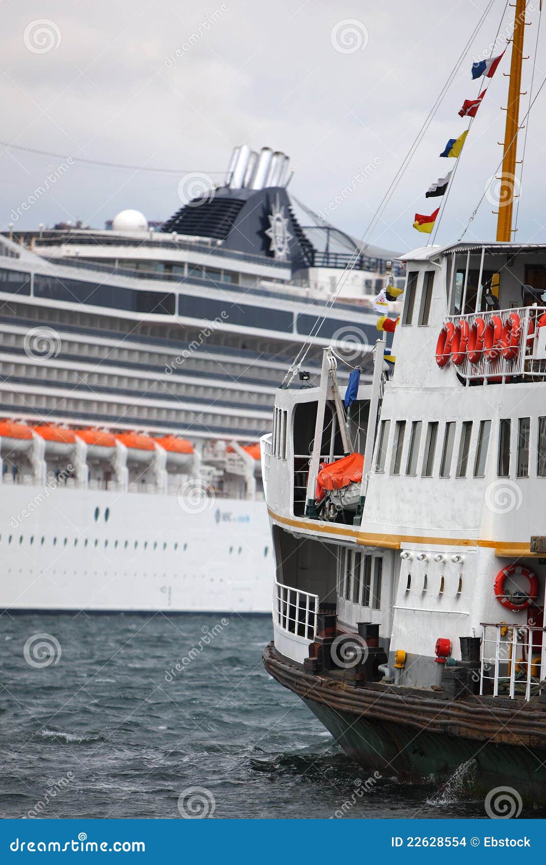 steamer on a cruise ship