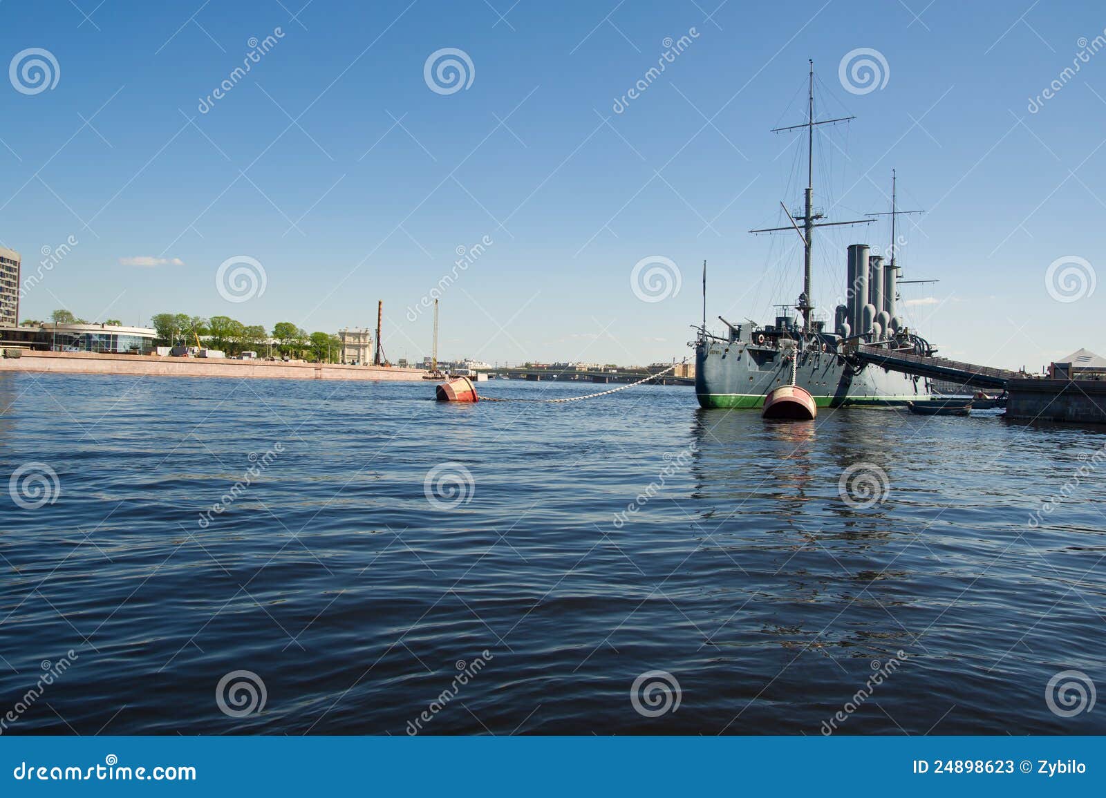 Cruiser Aurora stock image. Image of cruiser, lenin 