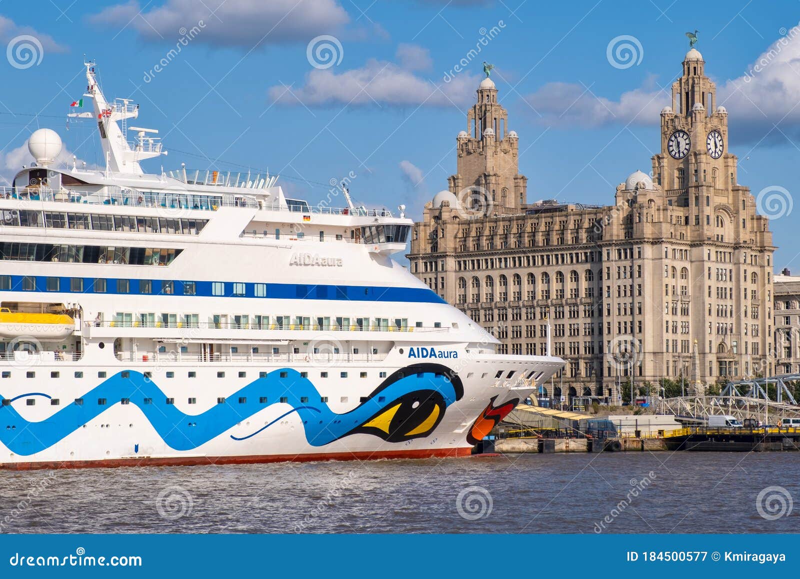 cruise ship docked at liverpool