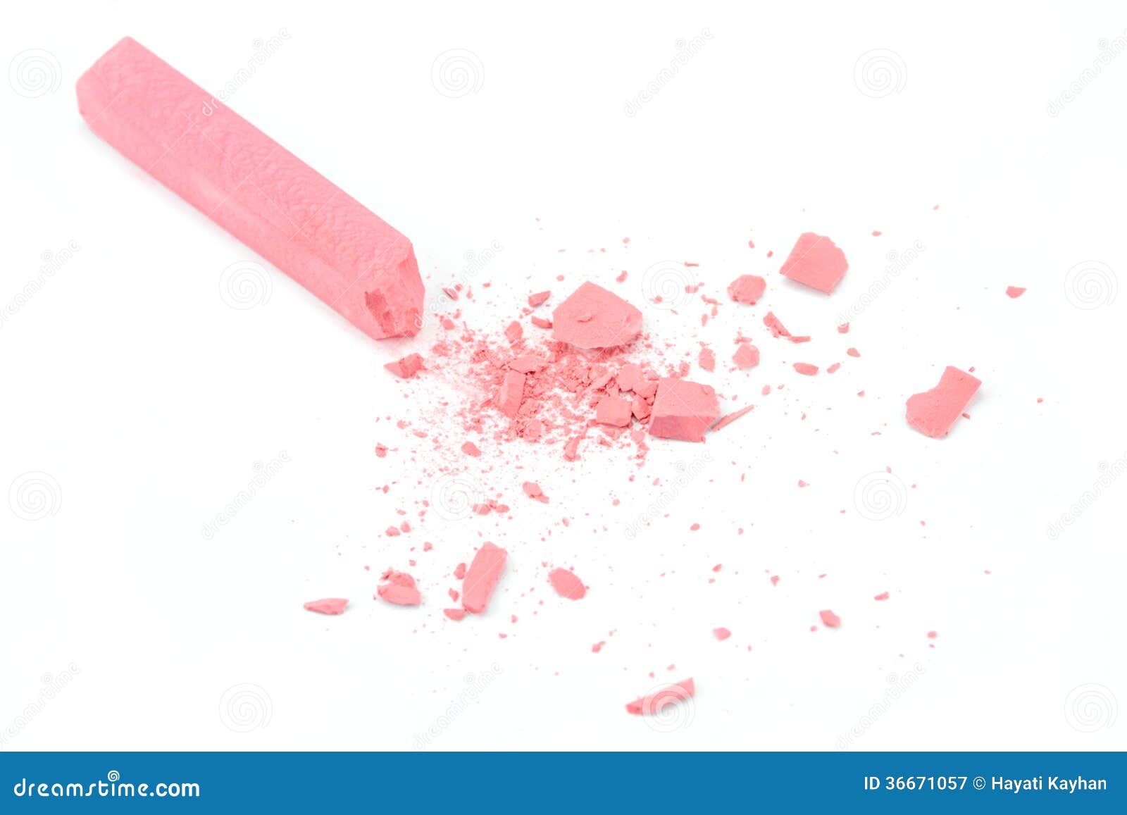 Crumbled Pink Chalk Royalty Free Stock Photography Image 36671057