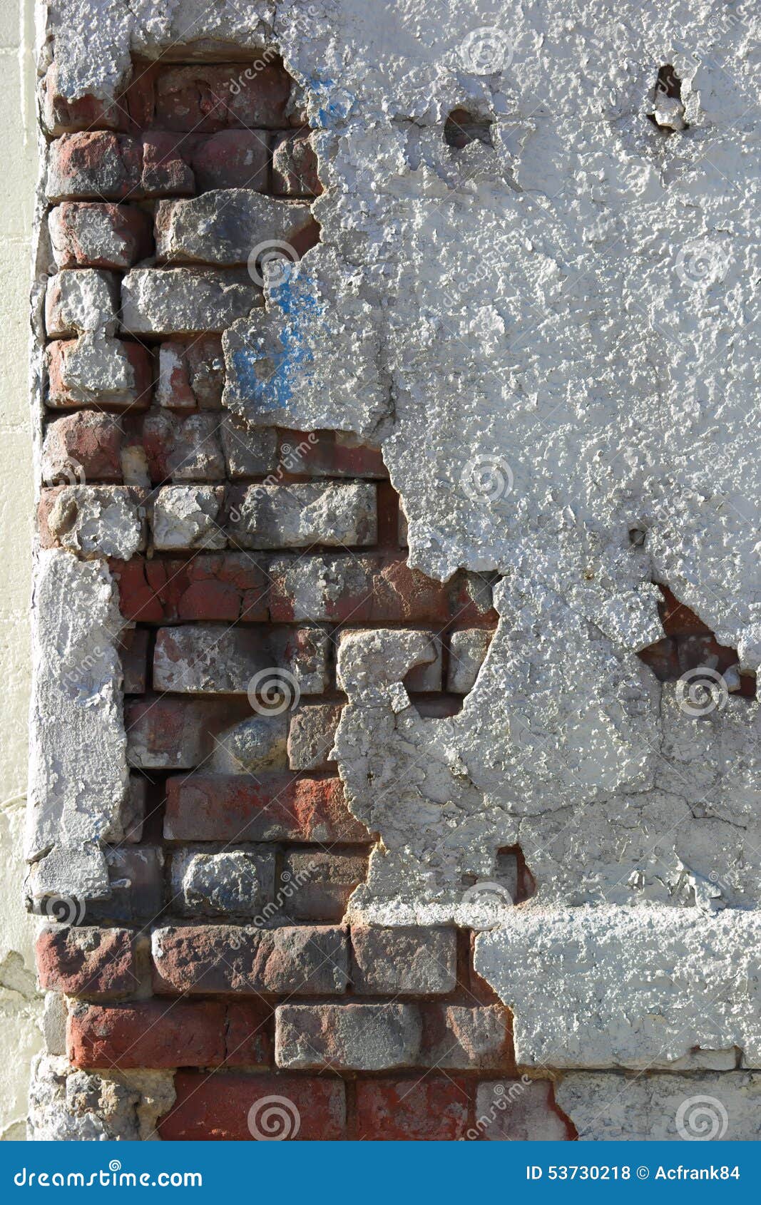 Crumbling Wall of Brick and Plaster Stock Photo Image of plaster
