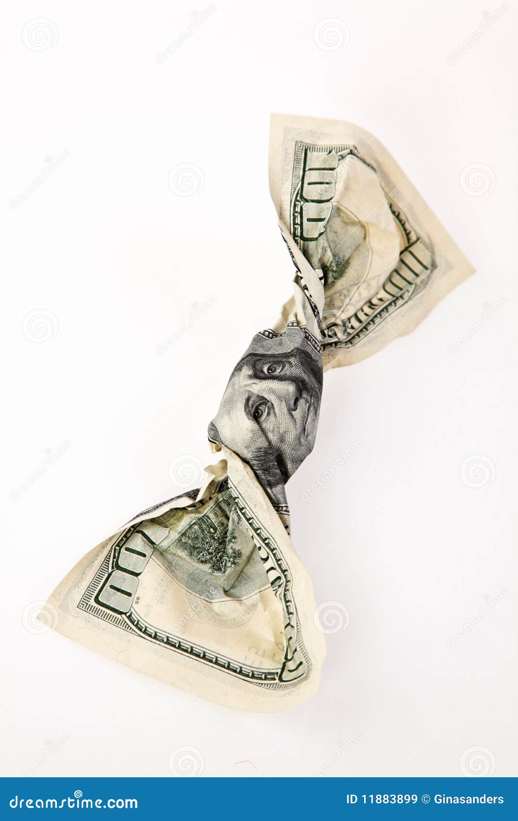 Crumpled $100 Bill stock image. Image of value, living - 11883899