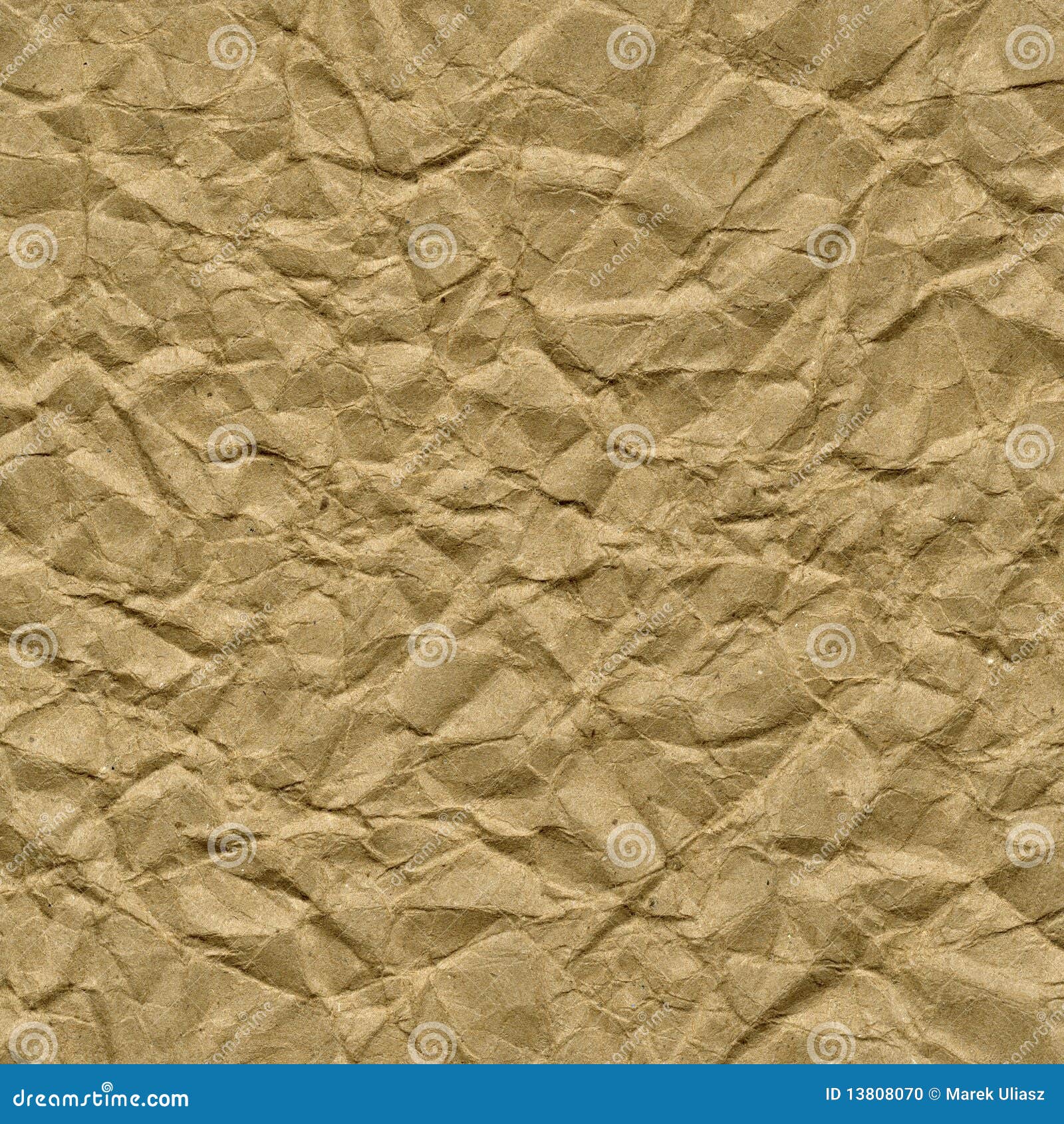 Crumpled Brown Packing Paper Texture Stock Photo Image of brown